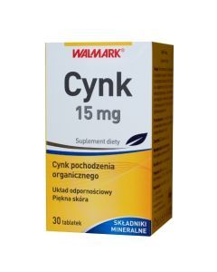 Cynk, 15 mg, tabletki, 30 szt. (Walmark)