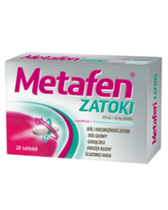 Metafen Zatoki, 200mg+30mg, tabletki powlekane, 20 szt.