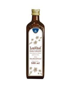 LenVitol olej lniany,tlocz.na zimno,(LenVitol budwig.),500ml