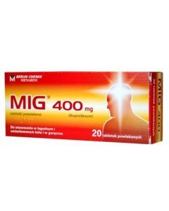 MIG, 400 mg, tabletki powlekane, 20 szt.