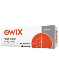 Pyrantelum OWIX, 250 mg, tabletki, 3 szt.