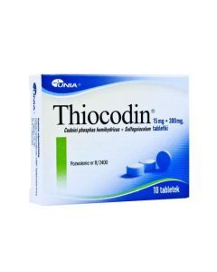 Thiocodin, 15 mg + 300 mg, tabletki, 10 szt.