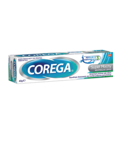 Corega Super Mocny Delikatnie Miętowy, krem do protez 40 g