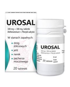 Urosal, 300 mg+300 mg, tabl., 20 szt
