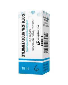 Xylometazolin 0.05%, krople do nosa, 10 ml (Polfa Warszawa)