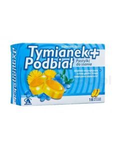 Tymianek Podbiał, pastylki do ssania, 18 szt.