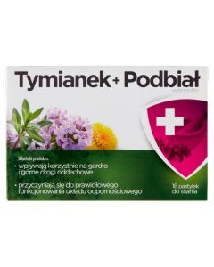 Tymianek Podbiał, pastylki do ssania, 18 szt.