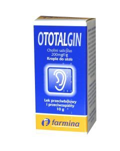 Ototalgin, 200 mg/g, krople do uszu, 10 g