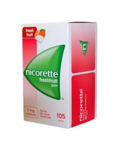 Nicorette FreshFruit Gum, 2 mg, guma do żucia, 105 szt.