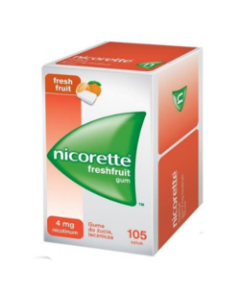 Nicorette FreshFruit Gum, 4 mg, guma do żucia, 105 szt.