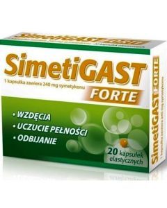 Simetigast Forte, kapsułki elastyczne, 20 szt.