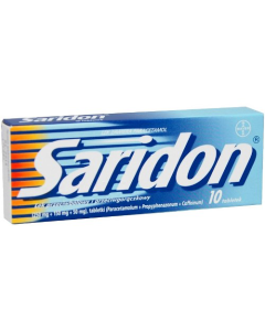 Saridon, 250 mg+150 mg+50 mg, tabletki, 10 szt.