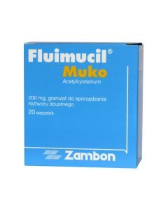 Fluimucil Muko, 200 mg, granulat w saszetkach, 20 szt.