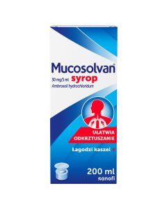 Mucosolvan, 30 mg/5 ml, syrop, 200 ml