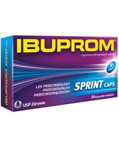 Ibuprom Sprint Caps, 200 mg, kapsułki miękkie, 24 szt.