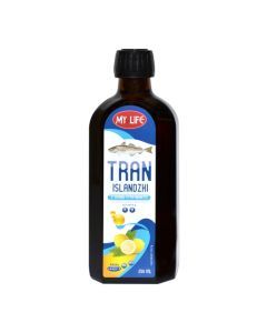 Tran Islandzki o smaku cytrynowym, olej, 250 ml