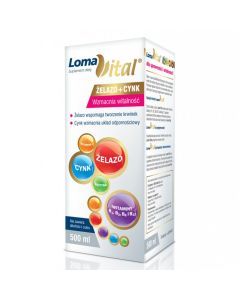 Loma Vital Żelazo + Cynk, płyn, 500 ml