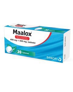 Maalox, 400 mg+400 mg, tabletki, 20 szt.