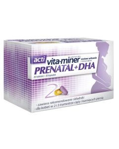 Acti Vita-miner Prenatal DHA, tabletki, 30 szt. + kapsułki, 30 szt.