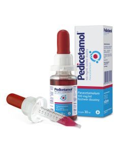 Pedicetamol, (100 mg/ml), krople, 30 ml