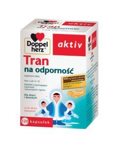 Doppelherz aktiv Tran na odporność, kapsułki, 120 szt.