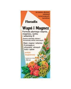 Floradix Wapń i Magnez, płyn, 250 ml