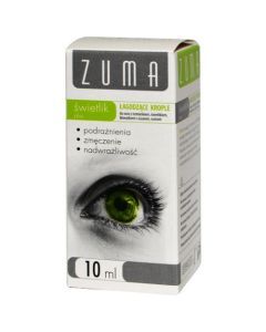 Zuma świetlik plus, łagodzące krople do oczu, 10 ml