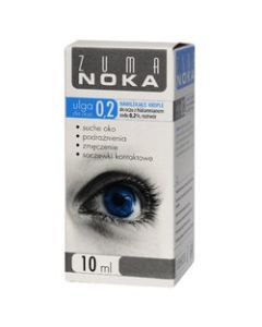 Zuma Noka 0.2 ulga dla oczu , krople do oczu z hialuronianem 0,2 %, 10 ml 