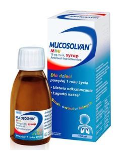 Mucosolvan Mini, 15 mg/5 ml, syrop, 100 ml