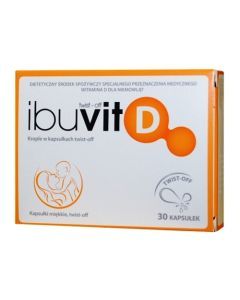 Ibuvit D, kapsułki miękkie twist-off dla niemowląt, 30 szt.