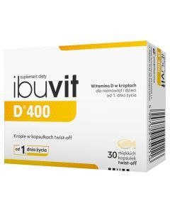 Ibuvit D, kapsułki miękkie twist-off dla niemowląt, 30 szt.