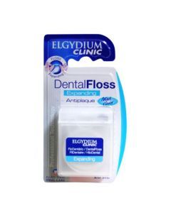 Elgydium Dental Floss, nici dentystyczne, pęczniejące, miętowe, 25 m