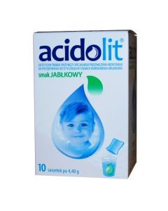 Acidolit, proszek, smak jabłkowy, 4,4 g, 10 saszetek