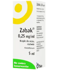 Zabak, (0,25 mg/ml), krople do oczu, 5 ml