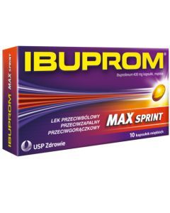 Ibuprom Max Sprint, 400 mg, kapsułki miękkie, 10 szt.