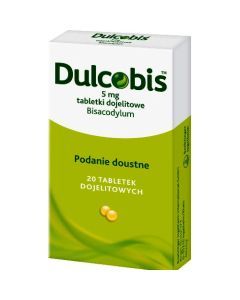 Dulcobis, 5 mg, tabletki dojelitowe, 20 szt.