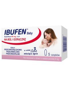 Ibufen Baby, 60 mg, czopki, 5 szt.
