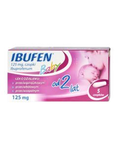 Ibufen Baby, 125 mg, czopki, 5 szt.