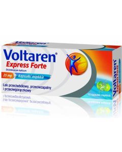 Voltaren Express Forte, 25 mg, kapsułki miękkie, 10 szt.