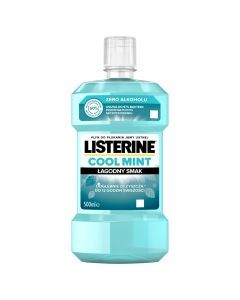 Listerine Cool Mint, płyn do płukania jamy ustnej, łagodny smak mięty, 500 ml