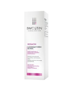 Iwostin Rosacin, krem na noc zmniejszający rumień w trądziku różowatym, 40 ml
