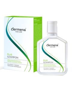 Dermena Hair Care, Plus, szampon przeciwłupieżowy hamujący wypadanie włosów, 200 ml