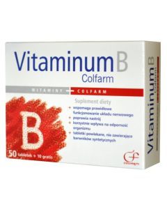 Max Vitaminum B Complex, tabletki, 60 szt. (50 szt.+10 szt.), Colfarm