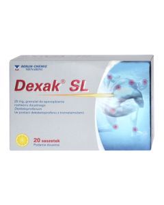 Dexak SL, 25 mg, granulat do sporządzenia roztworu doustnego w saszetkach, 20 szt.