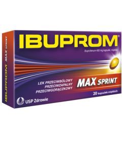 Ibuprom Max Sprint, 400 mg, kapsułki miękkie, 20 szt.