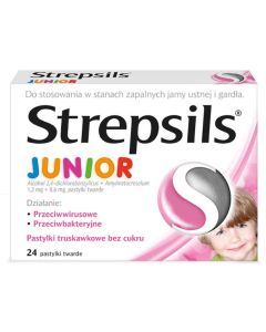 Strepsils Junior, pastylki, 24 szt.