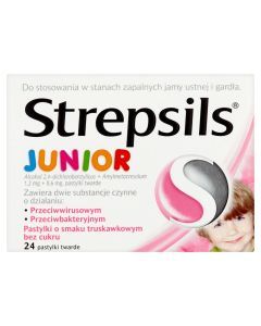Strepsils Junior, pastylki, 24 szt.