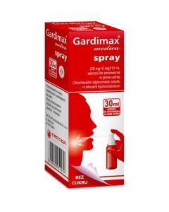 Gardimax medica spray, (20 mg + 5 mg)/10 ml, aerozol do stosowania w jamie ustnej, 30 ml