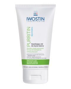 Iwostin Purritin Rehydrin, nawilżający żel do mycia twarzy, 150 ml