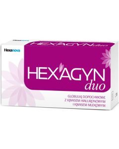 Hexagyn duo, globulki dopochwowe, 10 szt.